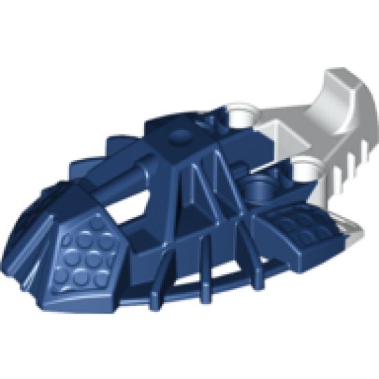 Bionicle Foot Toa Inika Elliptical with Marbled White Pattern