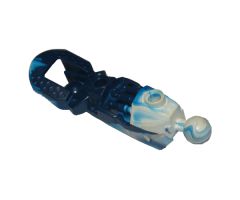 Bionicle Toa Inika Leg Lower Section, Marbled White Pattern