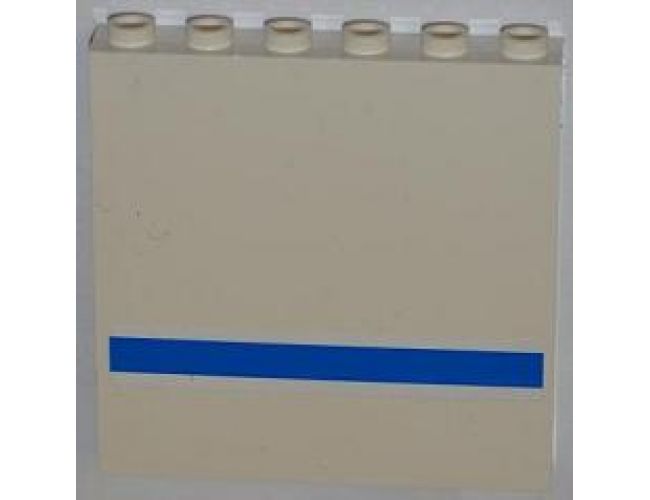 Panel 1 x 6 x 5 with Blue Stripe Pattern (Sticker) - Set 7288