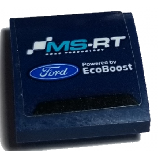 Slope, Curved 2 x 2 with 'MS-RT', Ford Logo and 'Powered by EcoBoost' Pattern (Sticker) - Set 75885