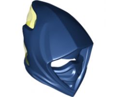 Minifigure, Headgear Ninjago Wrap Pointed with Narrow Eye Hole with Trans-Neon Green Back Pattern