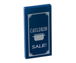 Tile 2 x 4 with 'CAULDRON SALE!' Pattern (Sticker) - Set 10217
