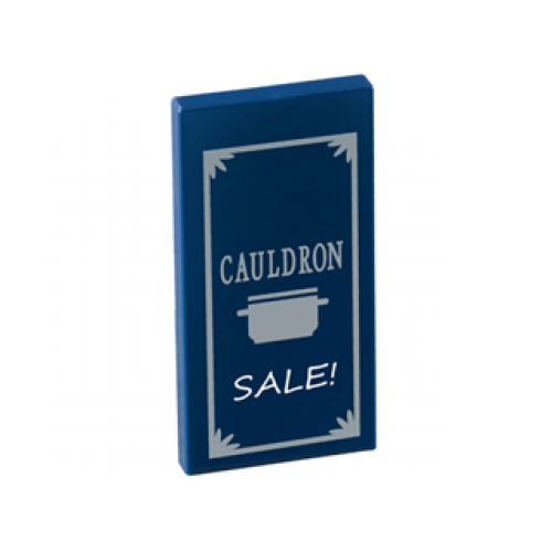 Tile 2 x 4 with 'CAULDRON SALE!' Pattern (Sticker) - Set 10217