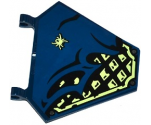 Flag 5 x 6 Hexagonal with Dark Blue Cloth over Samurai Armor and Spider Pattern Model Left Side (Sticker) - Set 70737