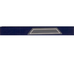 Tile 1 x 8 with Gray Trapezoid Pattern Model Left Side (Sticker) - Set 7661