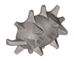 Minifigure, Weapon Spiked Ball Half with 2 Axle Holes