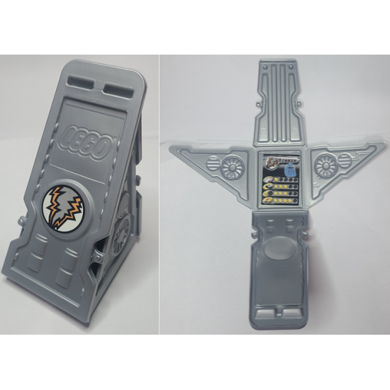 Vehicle Racer Launcher with Freeze Logo and Stat Card on Inside Pattern (Stickers) - Set 4579