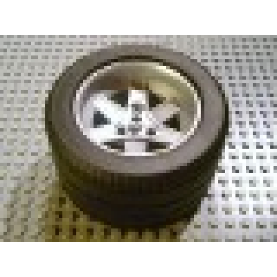 Wheel & Tire Assembly 62mm D. x 46mm Technic Racing Large, with Black Tire Technic Racing Large (22969 / 32296)