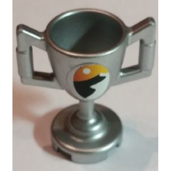 Minifigure, Utensil Trophy Cup with Desert and Full Moon on Sunset Pattern (Sticker) - Set 8896