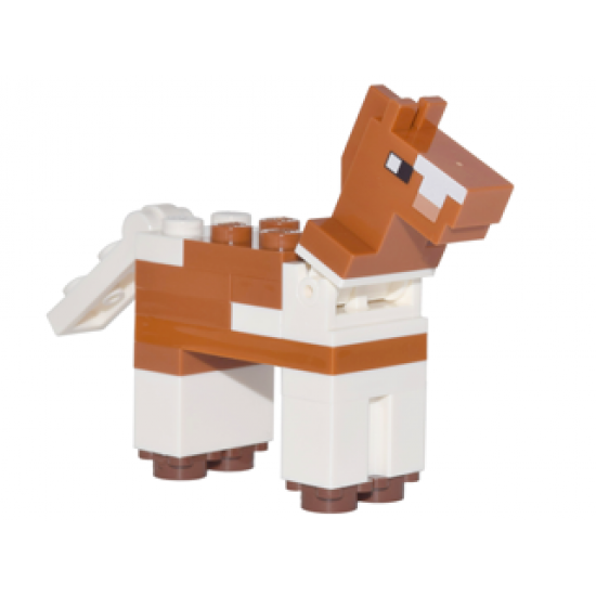 Minecraft Horse Dark Orange - Brick Built