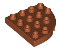 Duplo, Plate Round Corner 4 x 4