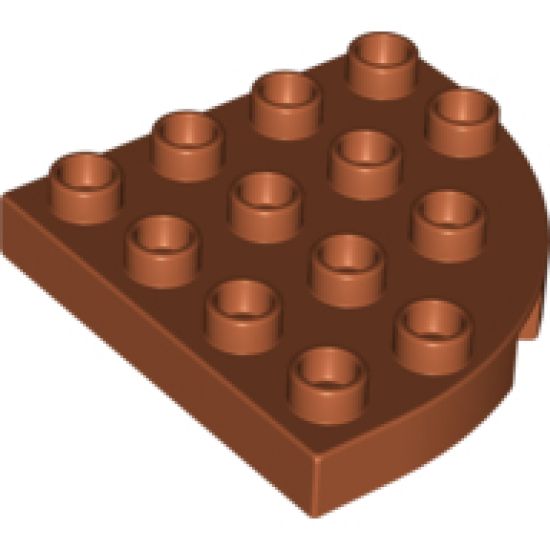 Duplo, Plate Round Corner 4 x 4