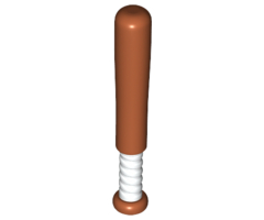 Minifigure, Utensil Baseball Bat 4L with White Grip Handle Pattern