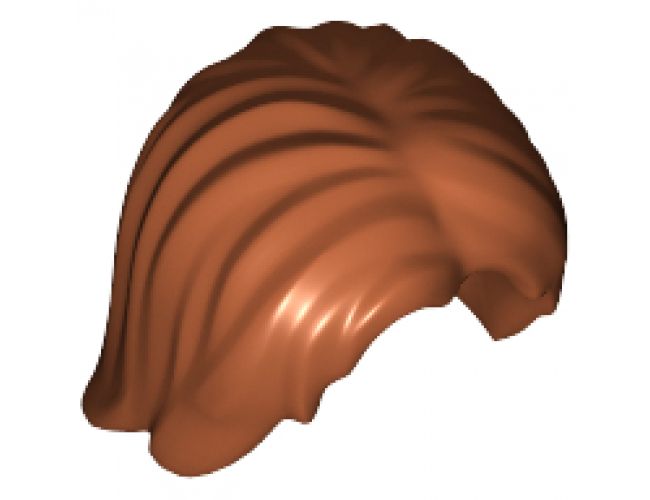 Minifigure, Hair Mid-Length Tousled with Center Part