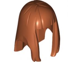 Minifigure, Hair Female Long Straight with Bangs (Rubber)