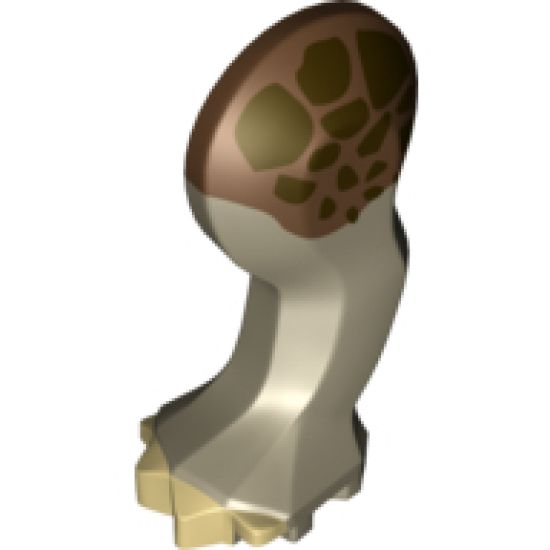 Animal, Body Part Dinosaur Leg Small (Front) Triceratops with Pin, Tan Nails and Reddish Brown and Dark Brown Pattern - Left