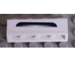 Brick 1 x 4 with Black and Silver Bumper Pattern (Sticker) - Set 8158