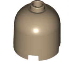 Brick, Round 2 x 2 x 1 2/3 Dome Top - (Undetermined Stud Type Version)