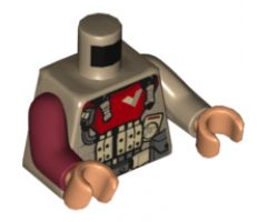 Torso SW Baze Malbus Armor Pattern / Dark Tan Arm Left / Dark Red Arm Right / Nougat Hands