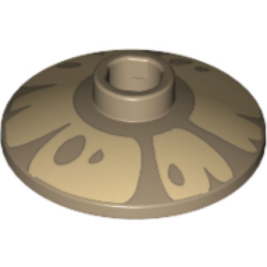 Dish 2 x 2 Inverted (Radar) with Mushroom Tan Pattern