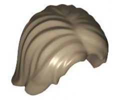 Minifigure, Hair Mid-Length Tousled with Center Part