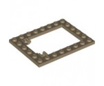 Plate, Modified 6 x 8 Trap Door Frame Horizontal (Long Pin Holders)