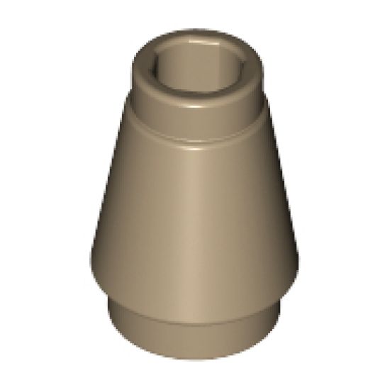 Cone 1 x 1 with Top Groove