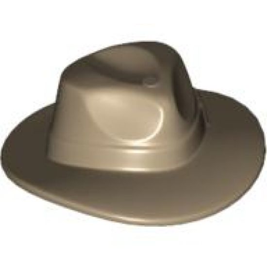 Minifigure, Headgear Hat, Wide Brim Outback Style (Fedora)
