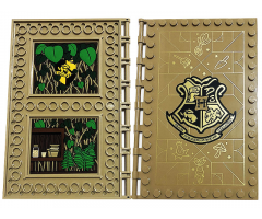 Tile, Modified 10 x 16 with Studs on Edges and Bar Handles with Hogwarts Herbology Class and Leaves, Climbing Plants, Hufflepuff Class, Flower Pots and Jar Pattern on Inside (Stickers) - Set 76384