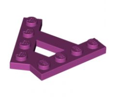 Wedge, Plate A-Shape with 2 Rows of 4 Studs