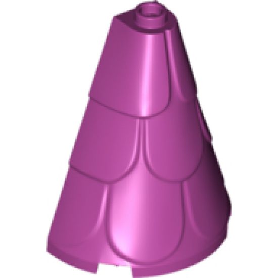 Roof Tower 2 x 4 x 4 Half Cone Shaped with Roof Tiles