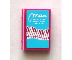 Minifigure, Utensil Book 2 x 3 with Wavy Piano Keys Pattern (Sticker) - Set 41134