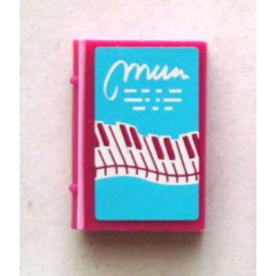 Minifigure, Utensil Book 2 x 3 with Wavy Piano Keys Pattern (Sticker) - Set 41134