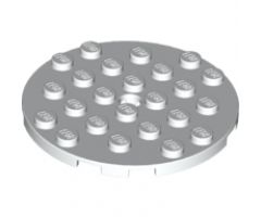 Plate, Round 6 x 6 with Hole