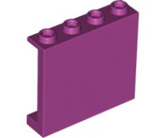 Panel 1 x 4 x 3 with Side Supports - Hollow Studs