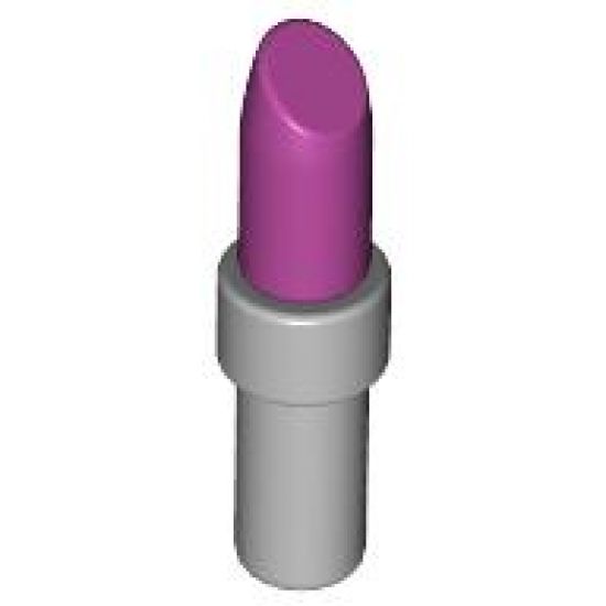 Minifigure, Utensil Lipstick with Light Bluish Gray Handle Pattern
