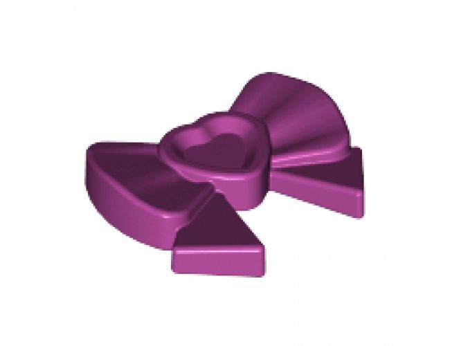 Friends Accessories Hair Decoration, Bow with Heart, Long Ribbon and Pin
