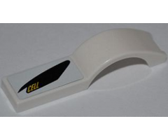Vehicle, Mudguard 1 x 4 1/2 with 'CELLFISH' Pattern Model Right (Sticker) - Set 8149