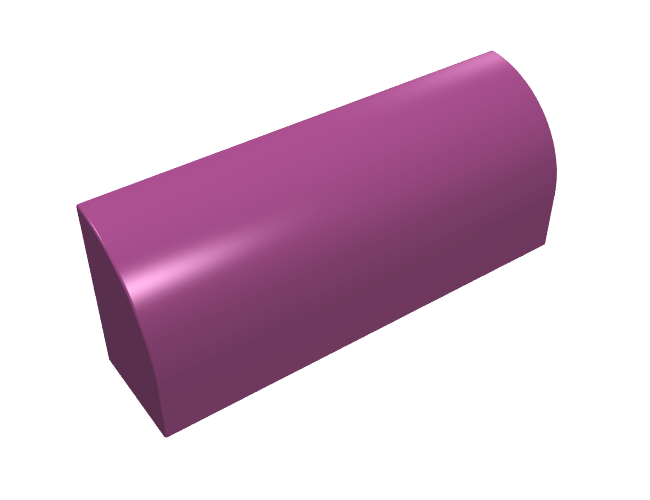 Slope, Curved 1 x 4 x 1 1/3