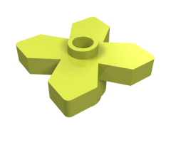 Plant Flower 2 x 2 Leaves - Angular