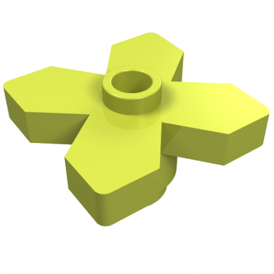 Plant Flower 2 x 2 Leaves - Angular