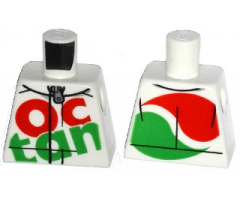 Torso Octan Logo Race Suit with Silver Zipper Pattern