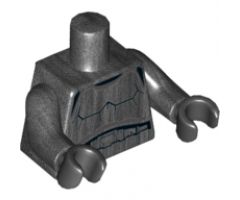 Torso SW Armor Stormtrooper, Detailed Armor Pattern without Shoulder Belts (Shadow Stormtrooper) / Pearl Dark Gray Arms / Black Hands