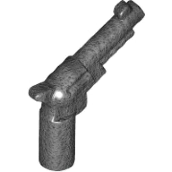 Minifigure, Weapon Gun, Pistol Revolver - Small Barrel