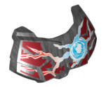 Large Figure Part Chest Armor Small with Chi and Dark Red (Wolf) Pattern