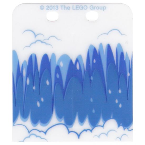 Plastic Rectangle 6 x 7 with Waterfall Pattern