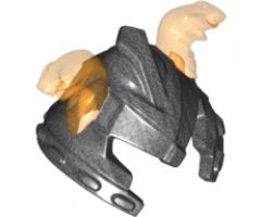 Minifigure, Headgear Helmet Ninjago with Cheek Protection and 2 Trans-Orange Snakes Pattern