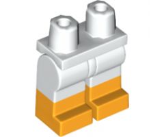 Hips and Legs with Bright Light Orange Lower Legs Pattern