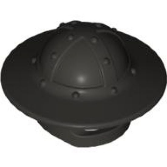 Minifigure, Headgear Helmet Castle with Chin Guard and Broad Brim