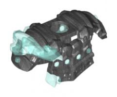 Minifigure, Body Wear Armor Breastplate with Shoulder Pads and Trans Light Blue Crystals Pattern
